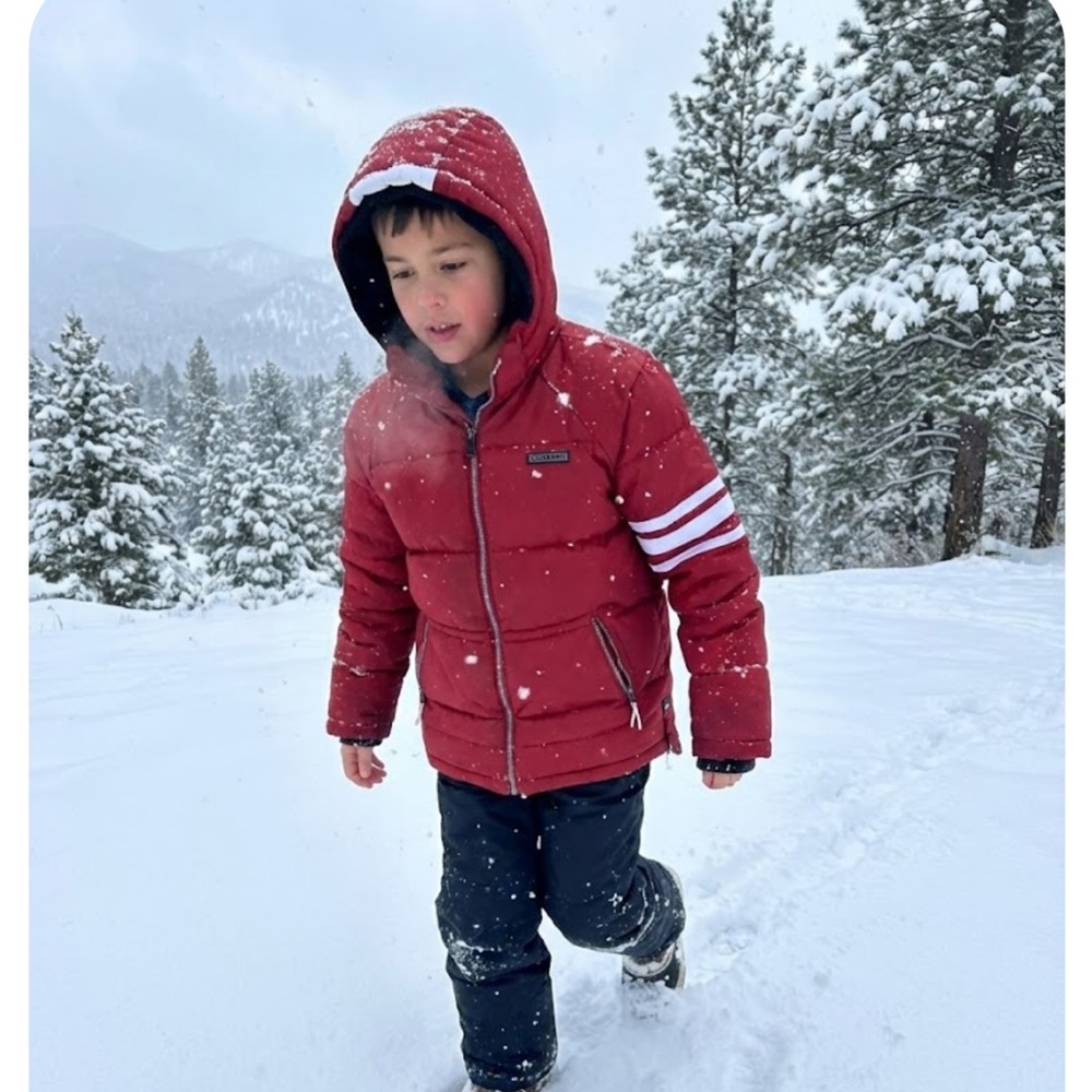 Perry Ellis Boys Red Puffer Jacket